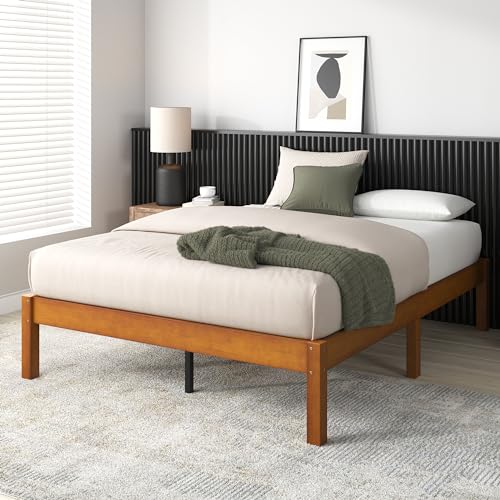 Zinus 14 Inch Ellie Bamboo Platform Bed Frame, No Box Spring Needed, Queen, view 4
