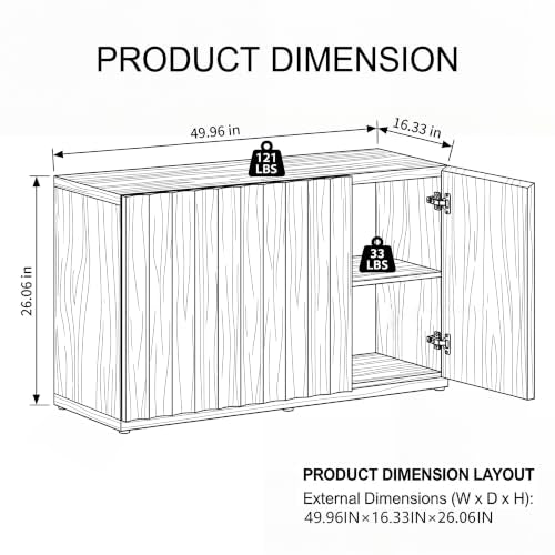 93.92” TV Stand, 100 90 80 75 Inch TV Stands for Livingroom, view 3