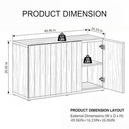 93.92” TV Stand, 100 90 80 75 Inch TV Stands for Livingroom, view 3