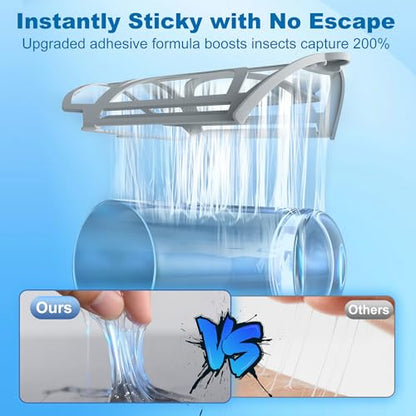 10 Pack Flying Trap Refills Compatible with Flying Insect Trap Refill, view 6