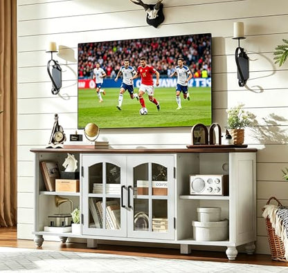 Farmhouse TV Stand for 60 in TV, Entertainment Center for Living Room, view 5