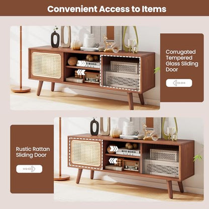Bamboo TV Stand for TVs up to 55", view 5