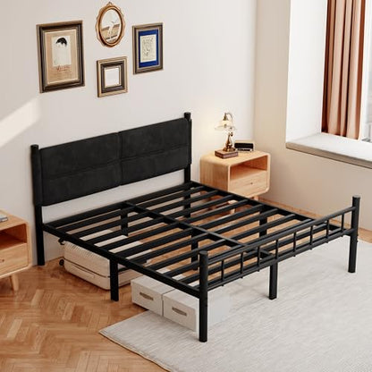 Metal Bed Frame, 14Inch Full Bed Frame with Headboard, view 8