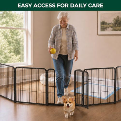 Homeplus Indoor Dog Playpen, 24" H, 6 Panels, for Puppies & Small Dogs, view 6