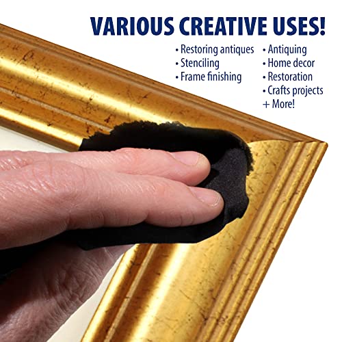 Rub n Buff Wax Metallic Finish - 2 Rub n Buff Antique Gold 15ml Tubes - Versatile Gilding Wax for Finishing Furniture Antiquing and Restoration - Rub and Buff Colors Set of Two