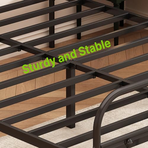 Kujielan Metal Bed Frame Queen Size,Easy to Assemble,Black, view 7