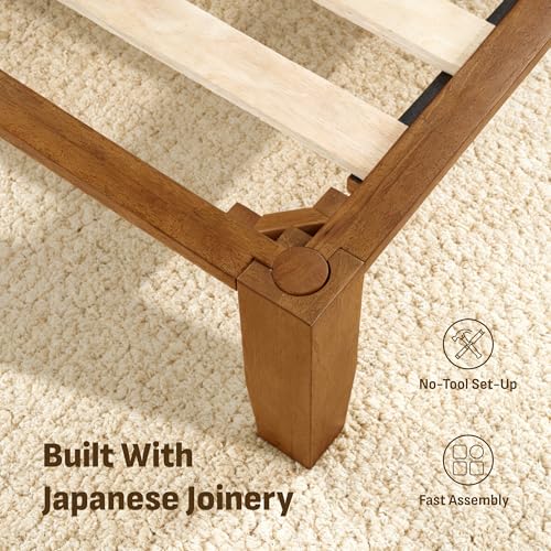 Mikor Queen Japanese Joinery Bed Frame with Headboard, view 5