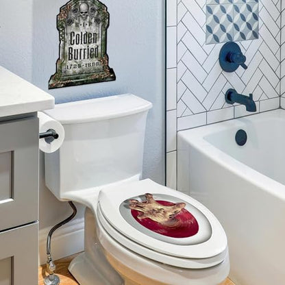 Zombie-Hand Peel 'N Place Toilet Topper