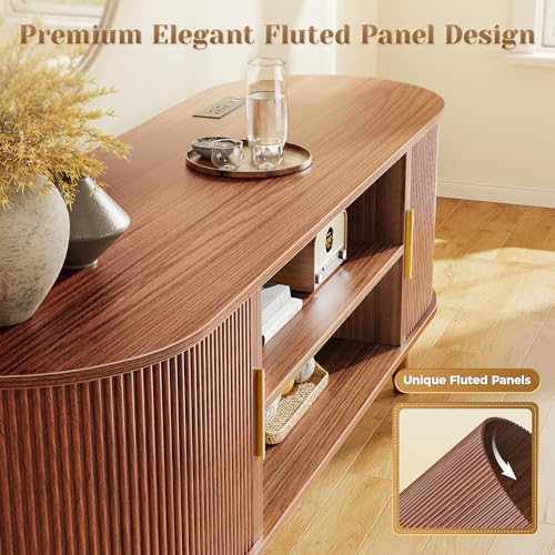 54 Inch Fluted TV Stand for TVs up to 55 Inch, view 8