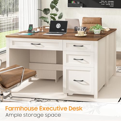 47" Farmhouse Executive Desk, view 6