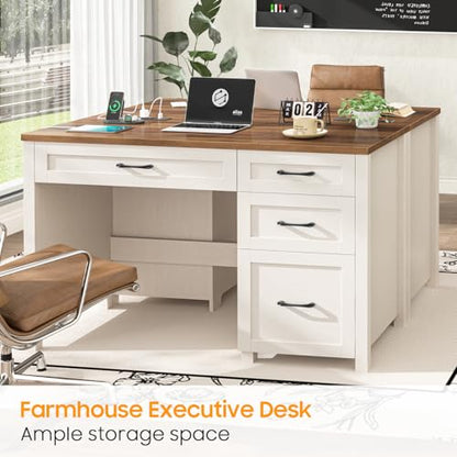 47" Farmhouse Executive Desk, view 6
