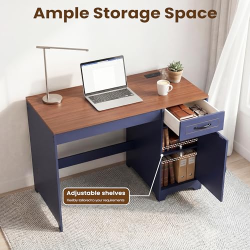 43" Farmhouse Desk with Power Outlet, view 6