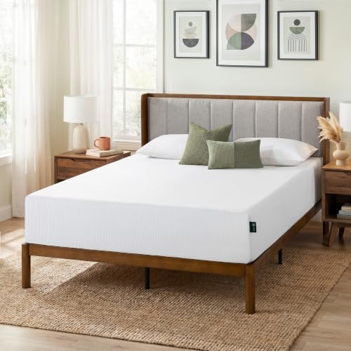 12 Inch Green Tea Cooling Gel Memory Foam Mattress, Fiberglass Free, view 2