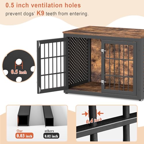 38" Heavy Duty Dog Crate Furniture for Large and Medium Dogs, view 4