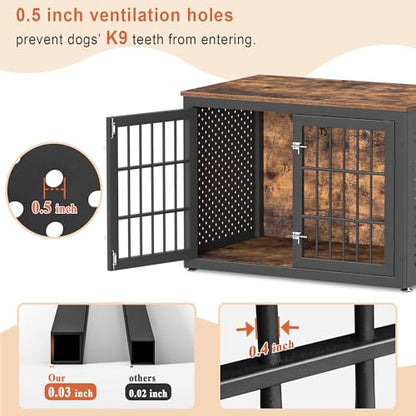 38" Heavy Duty Dog Crate Furniture for Large and Medium Dogs, view 4