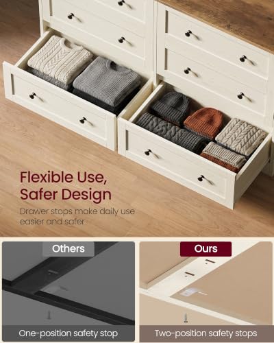 6-Drawer Dresser, Chest of Drawers, 47.2 x 15.7 x 30.7 in, view 6