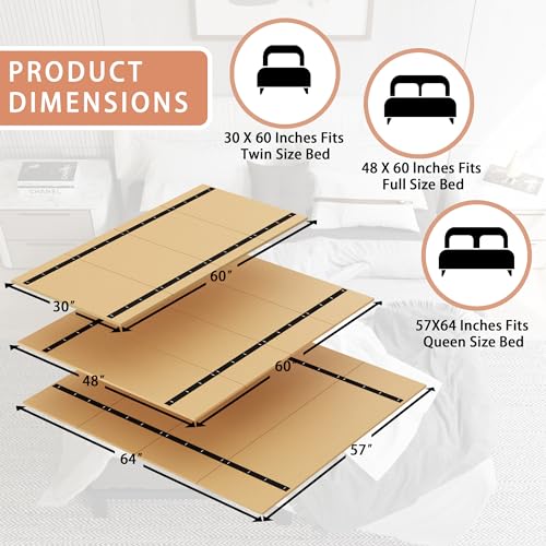 Foldable Box Spring, Bunkie Board Twin (60x30) Bed Support Board, view 3