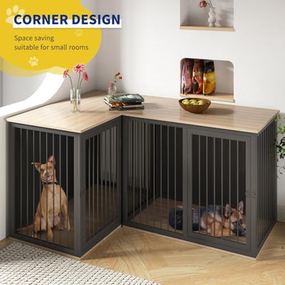 Dog Crate Furniture for 2 Dogs, view 6