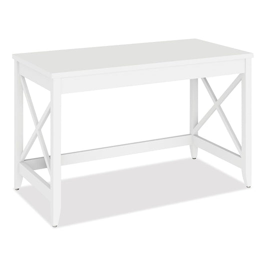 Workspace by Farmhouse Writing Desk, 47.24" x 23.62" x 29.53", White
