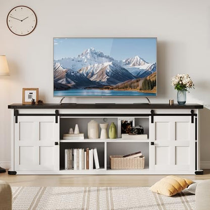 Farmhouse TV Stand for 75 Inch TV, view 4