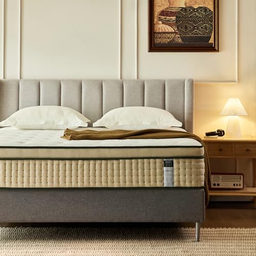 Full Mattress, 14 inch Hybrid Cool Gel Memory Foam Mattress with Pocket Springs, view 3