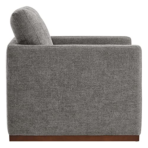 CHITA Swivel Accent Chair, FSC Certified Wood Frame, Fully Assembled, Grey