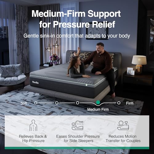 AiryFlow 12 Inch Queen Size Mattress, Queen Memory Foam Mattress, view 6