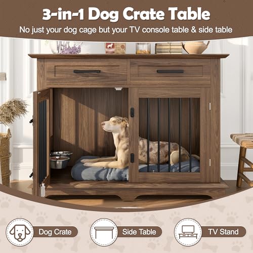 44.48" Large Dog Crate Furniture, view 6