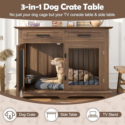 44.48" Large Dog Crate Furniture, view 6