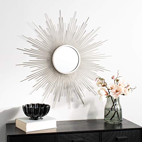 SAFAVIEH Home Madilyn Champagne Sunburst 36-inch Decorative Accent Mirror