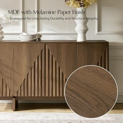 Solid Wood Sideboard Buffet Cabinet, view 4