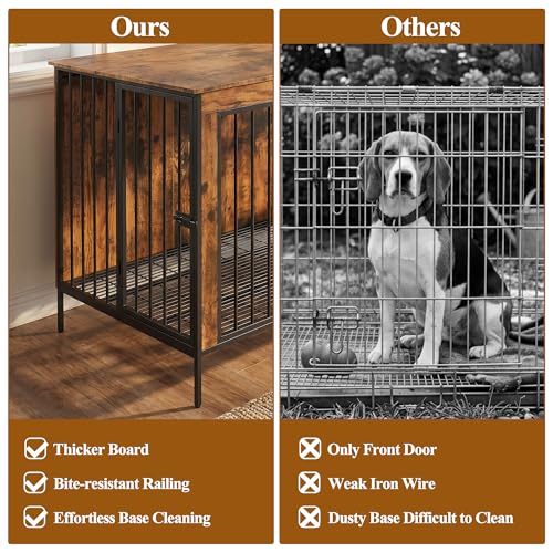 78.7" Extra Large Dog Crate Furniture for 2 Small/Medium/Large, view 6
