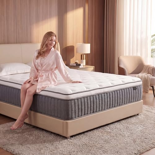 Full Mattress, 12 Inch Hybrid Mattress in a Box, view 2