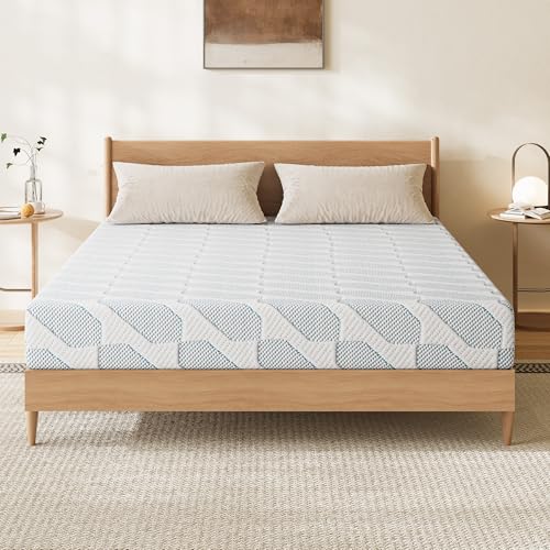 EYN Twin Size Memory Foam Mattress, 6 Inch Twin Bed Mattresses in a Box, Relieve Pressure with Medium Support, CertiPUR-US Certified, 75''L x 38''W