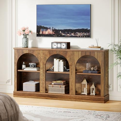 Tribesigns 63-Inch Arched Tall TV Stand for 55/60/65 Inch TVs, view 5