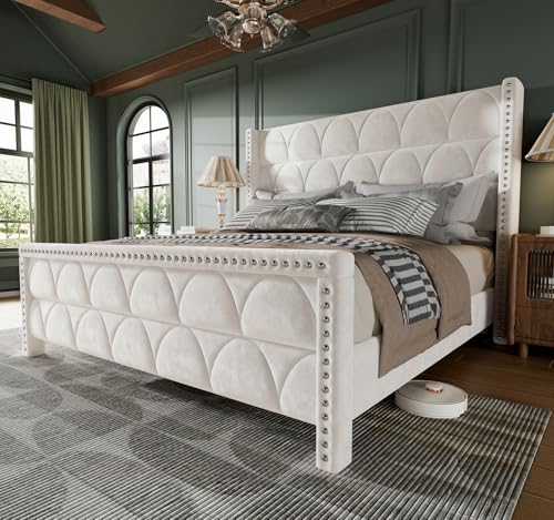King Size Bed Frame with 56" Headboard, view 2