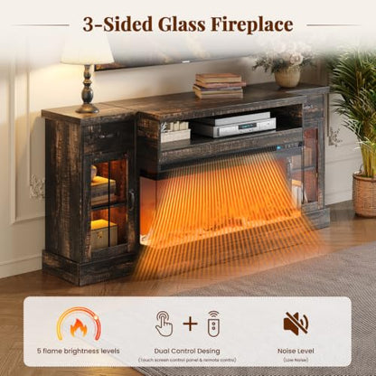 70" Fireplace TV Stand for TVs Up to 80", view 7