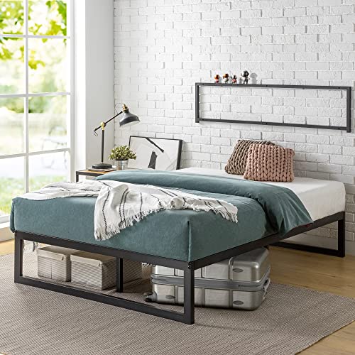 Abel Metal Platform Bed Frame / Mattress Foundation with Steel Slat Support /, view 2