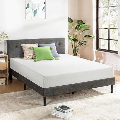 8 inch Twin Mattress XL Long, Bed-In-A-Box, Green Tea Memory Foam,White