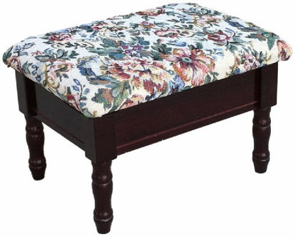 Foot Stool, 15.8"D x 11.8"W x 9.8"H, Cherry