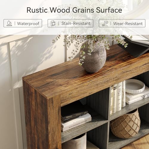 TV Stand with Storage, 63-Inch Entertainment Center with Shelves, view 5