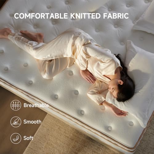 Queen Mattress 12 Inch Hybrid Bedroom Mattress, view 3