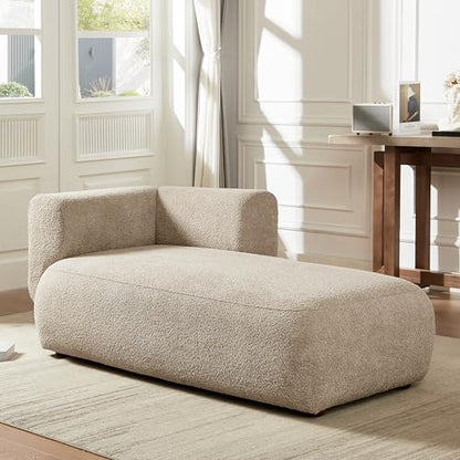 Upholstered Chaise Lounge Indoor for Living Room Bedroom Office Chaise Lounge, view 4