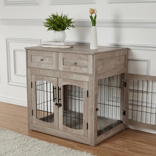 40'' Wooden Dog Crate Furniture, view 7