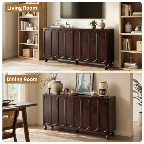 Walnut Sideboard Cabinet with Storage, view 8