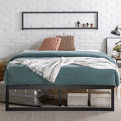 Abel Metal Platform Bed Frame / Mattress Foundation with Steel Slat Support /, view 4