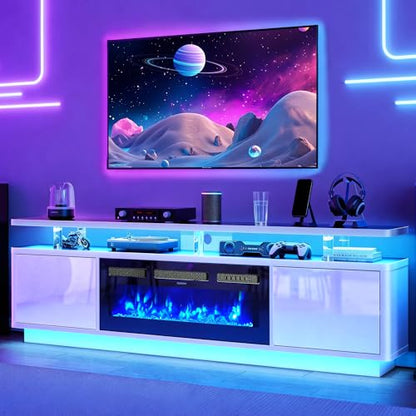 70" Fireplace TV Stand for TVs up to 80", view 2