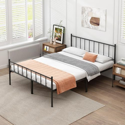 Full Metal Bed Frame,Steel Slat Support,Noise Free,Easy Assembly, view 5