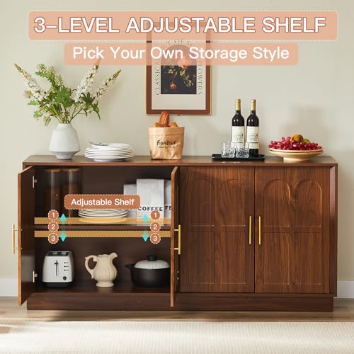 67" Sideboard Buffet Cabinet with Storage, view 4