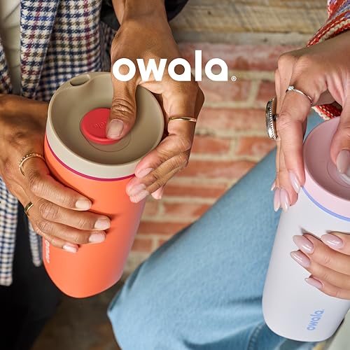 Owala SmoothSip Slider Insulated Stainless Steel Coffee Tumbler, view 6